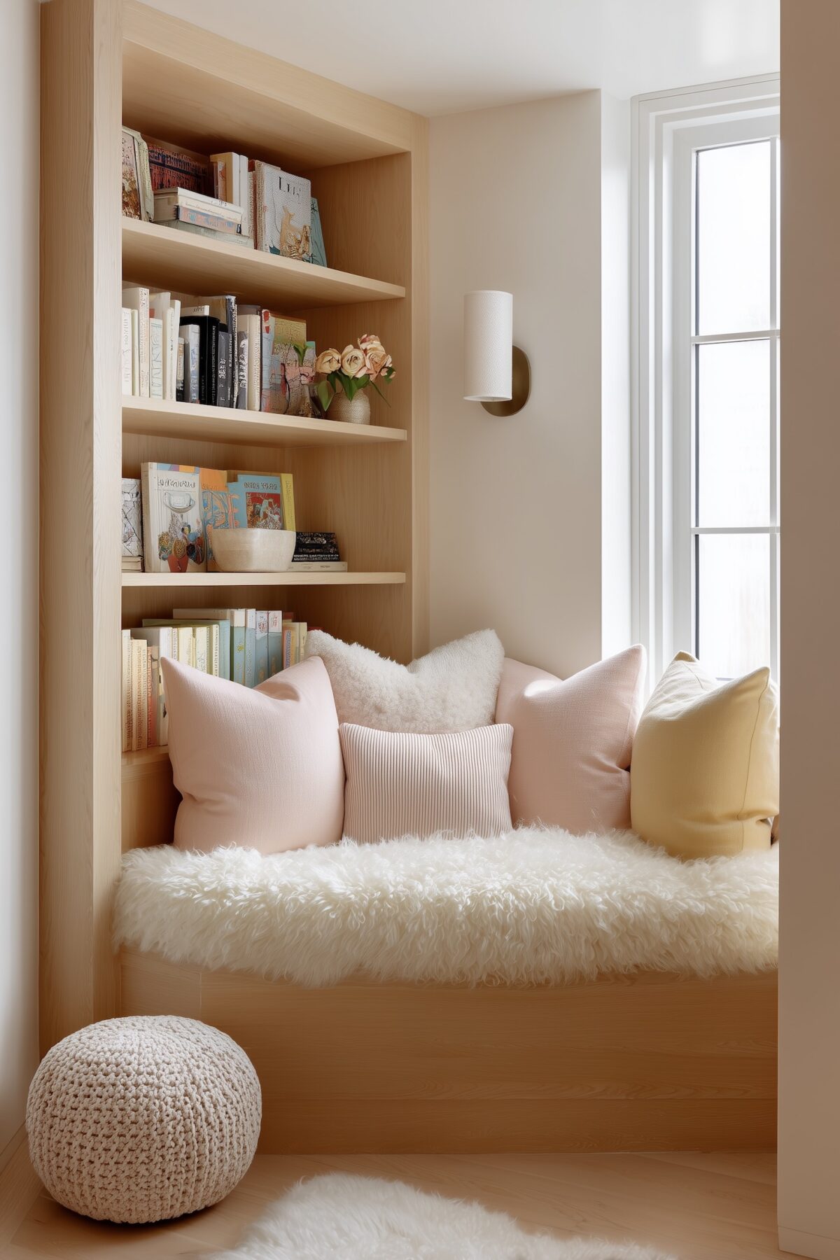 lit sur-meuble bibliothèque intégrée tête de lit