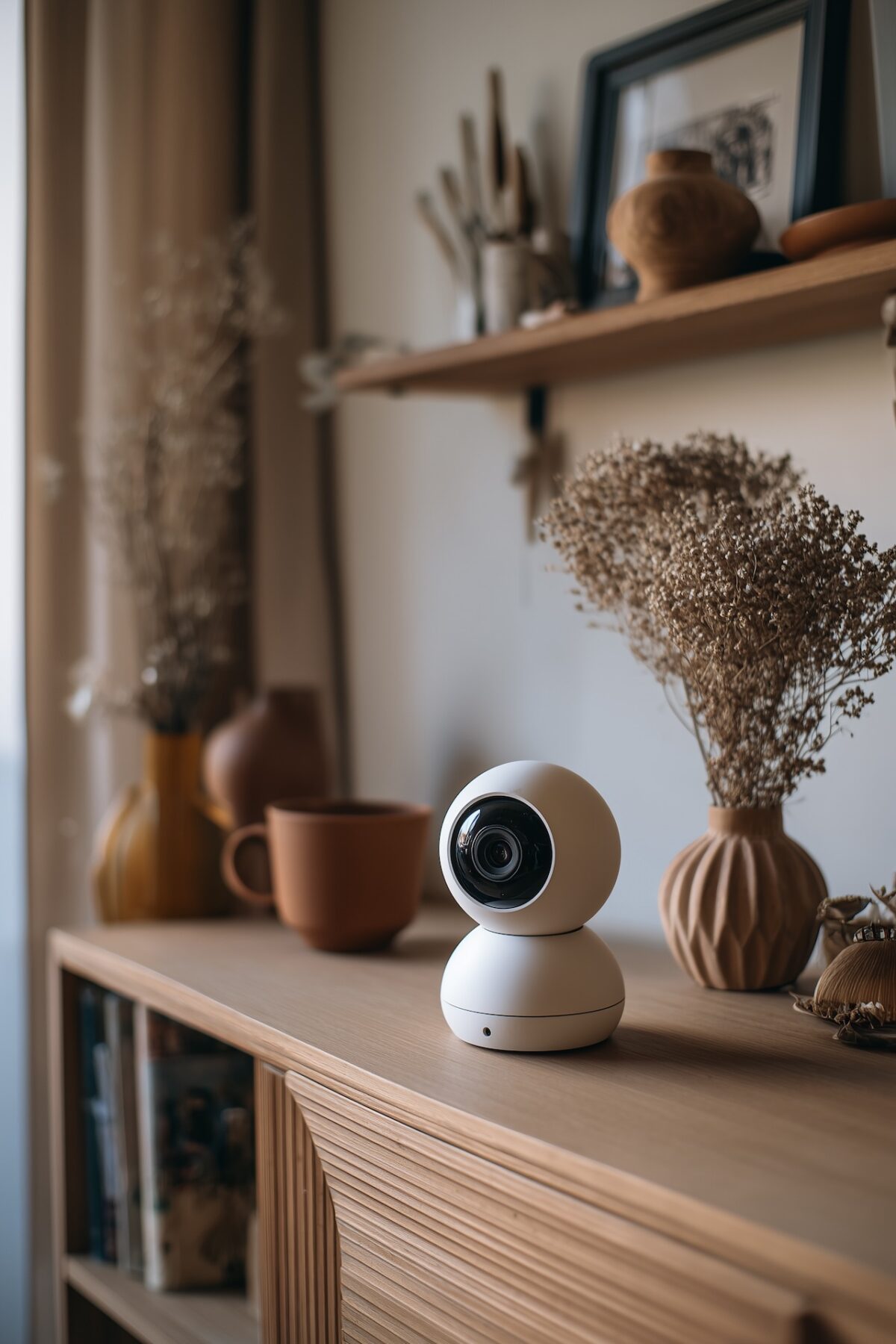 mini caméra de surveillance-ronde-design