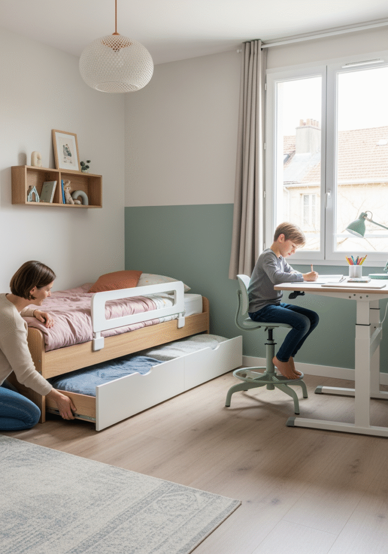 Mobilier modulable pour enfant qui grandit