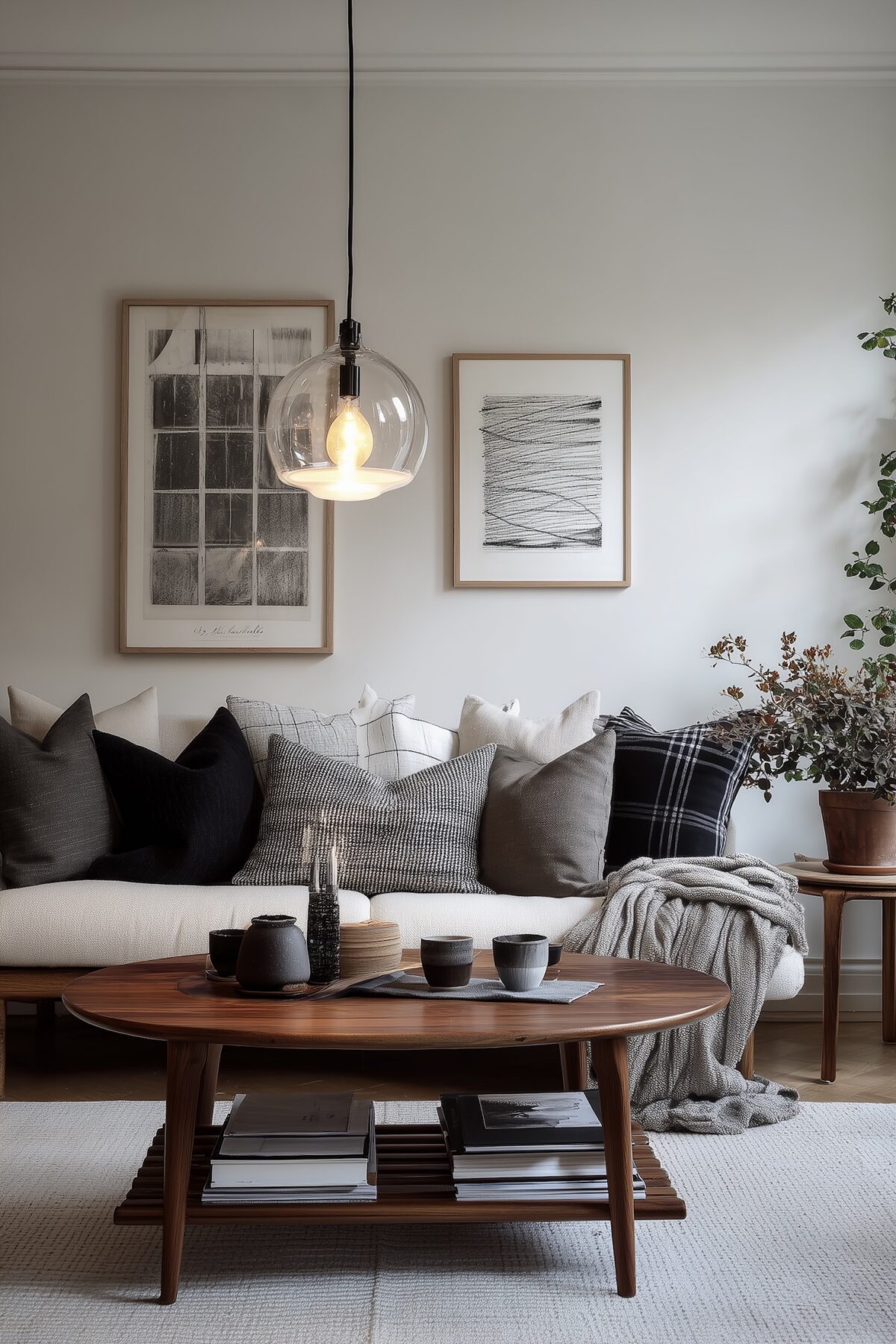 tendance scandinave salon pas cher retro mid-century meuble chiné