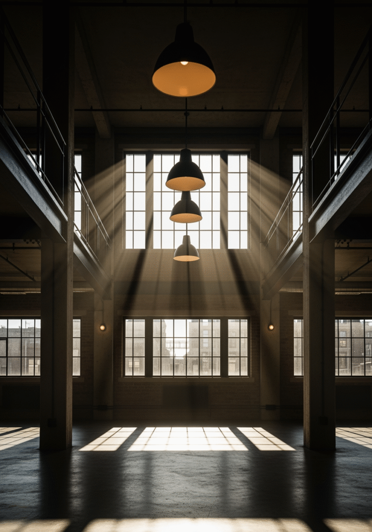 Volumes, lumière et matières : réussir l’esprit loft chez soi