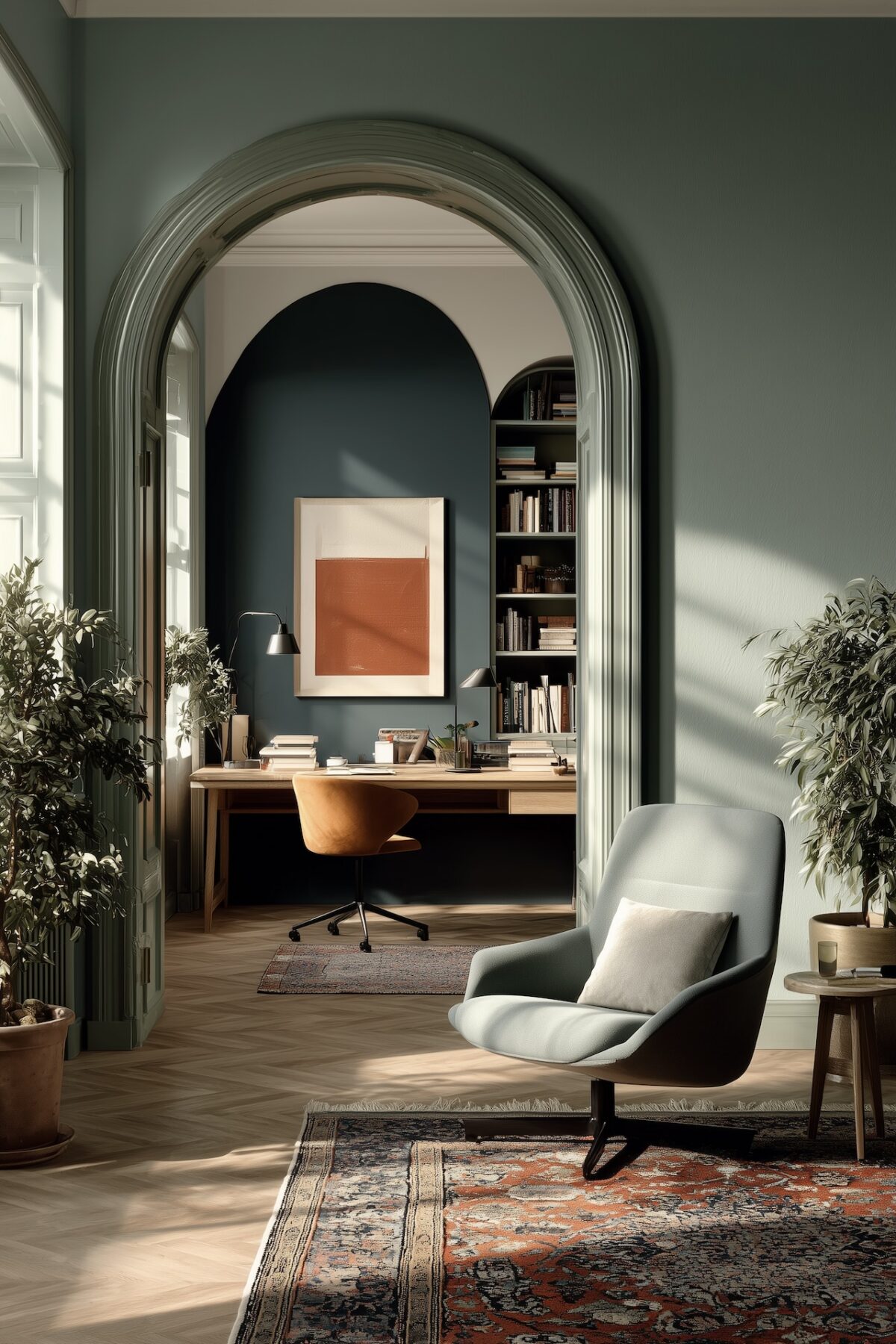 bureau arche verte style maison caractère