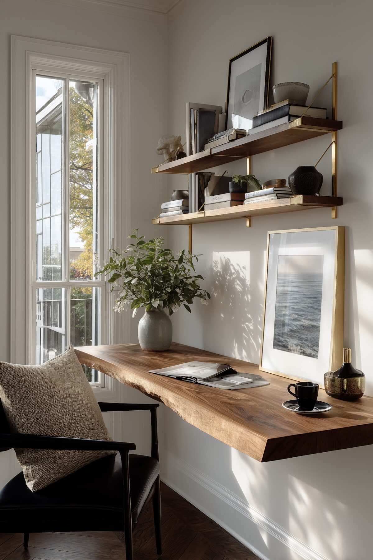 coin bureau diy tronc discret salon petit espace