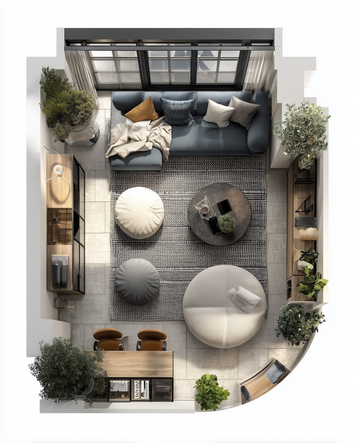 creation espace bureau télétravail avec étagère murale archivita