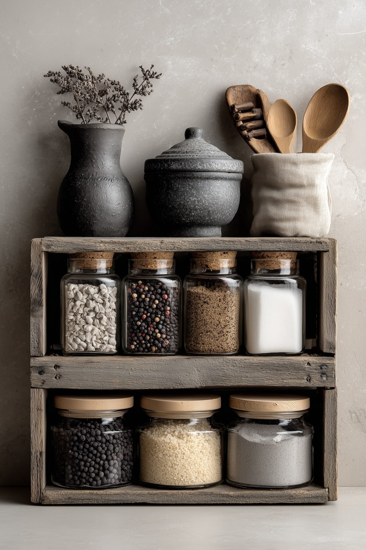 diy déco rapide étagère cagette bois cuisine