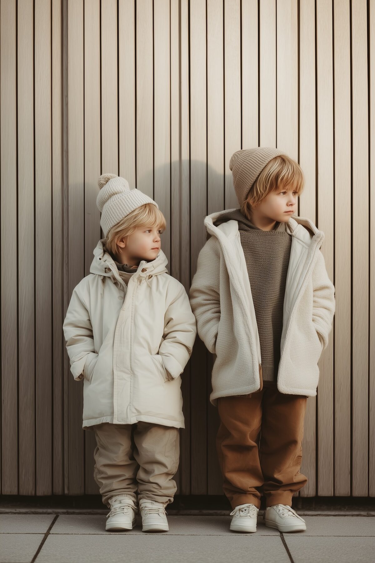 frères photo hivernale golden hour