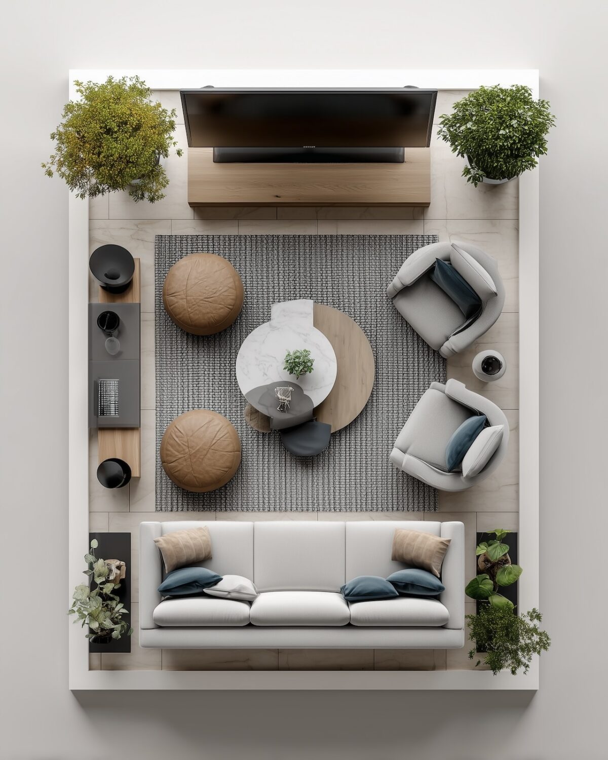 optimiser nombre assise fauteuil mini séjour pouf