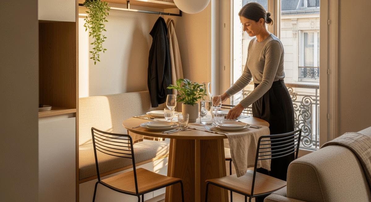 Table 4 personnes petit espace: dimensions idéales et astuces