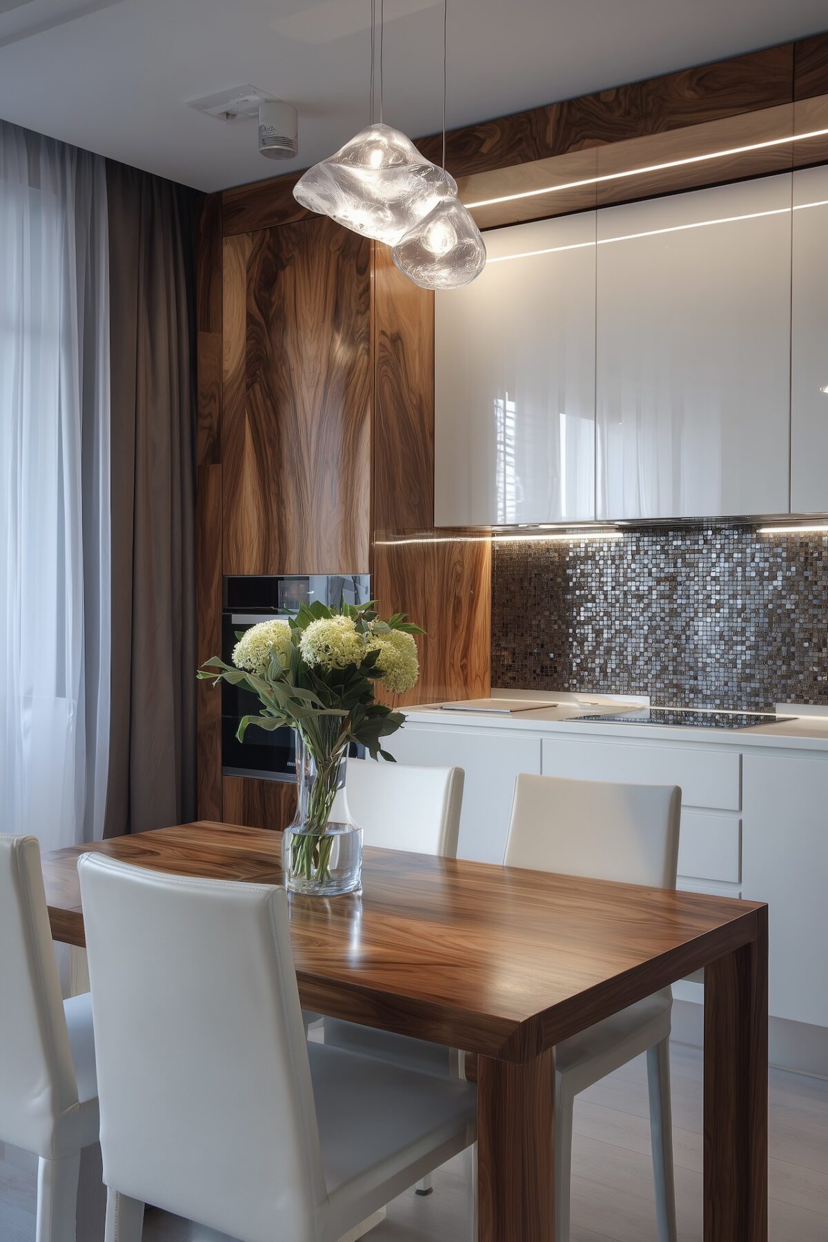 table 4 personnes petite cuisine aménagement compact