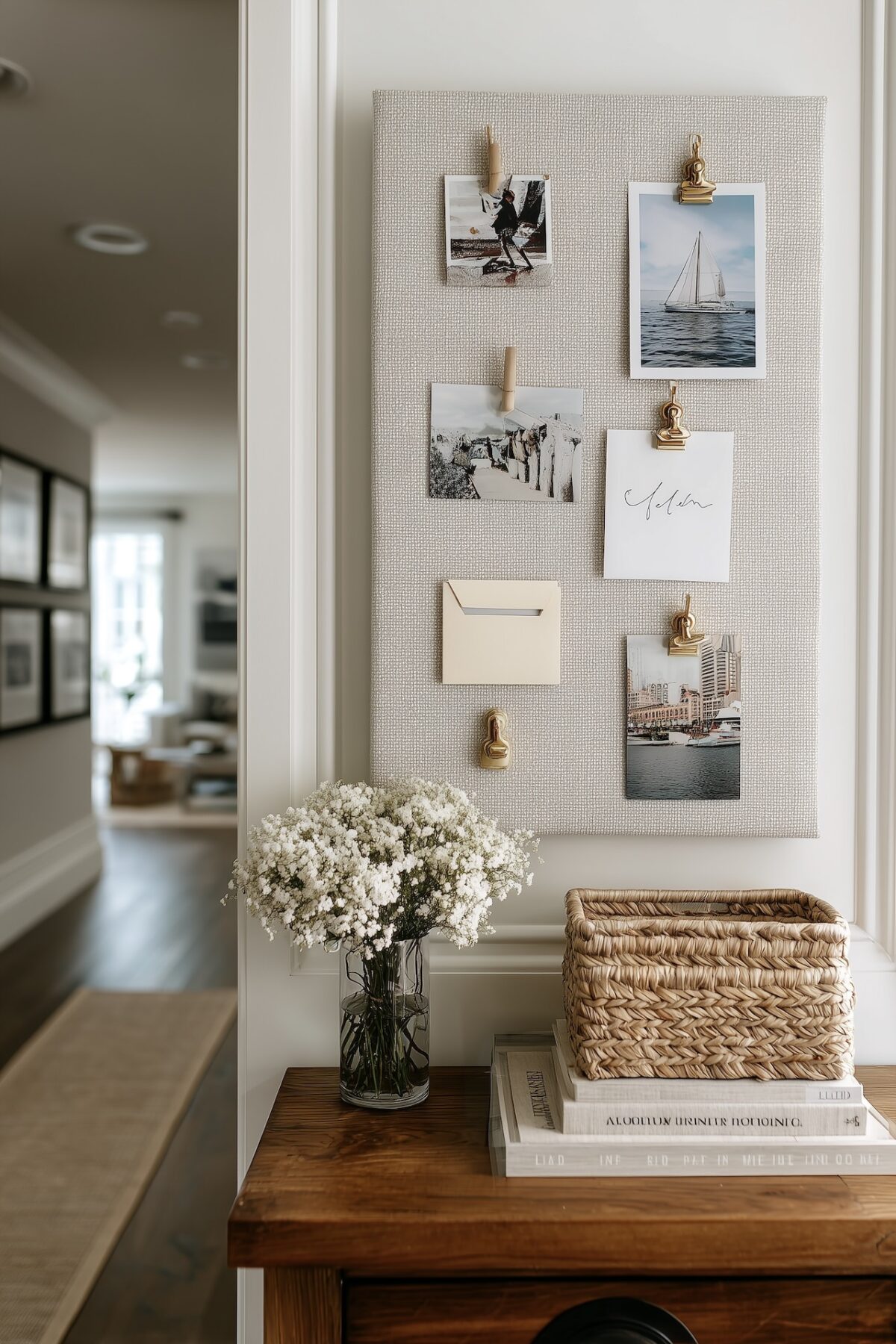 tableau souvenir pegboard diy entrée personnalisée