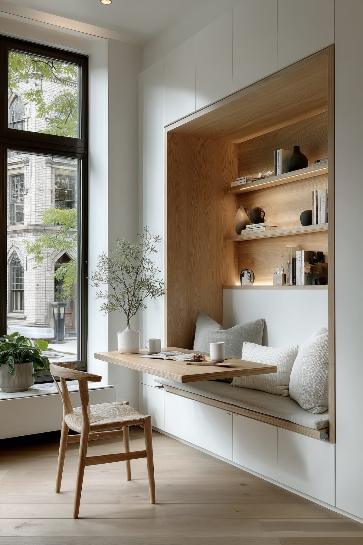 comment organiser coin repas studio table escamotable