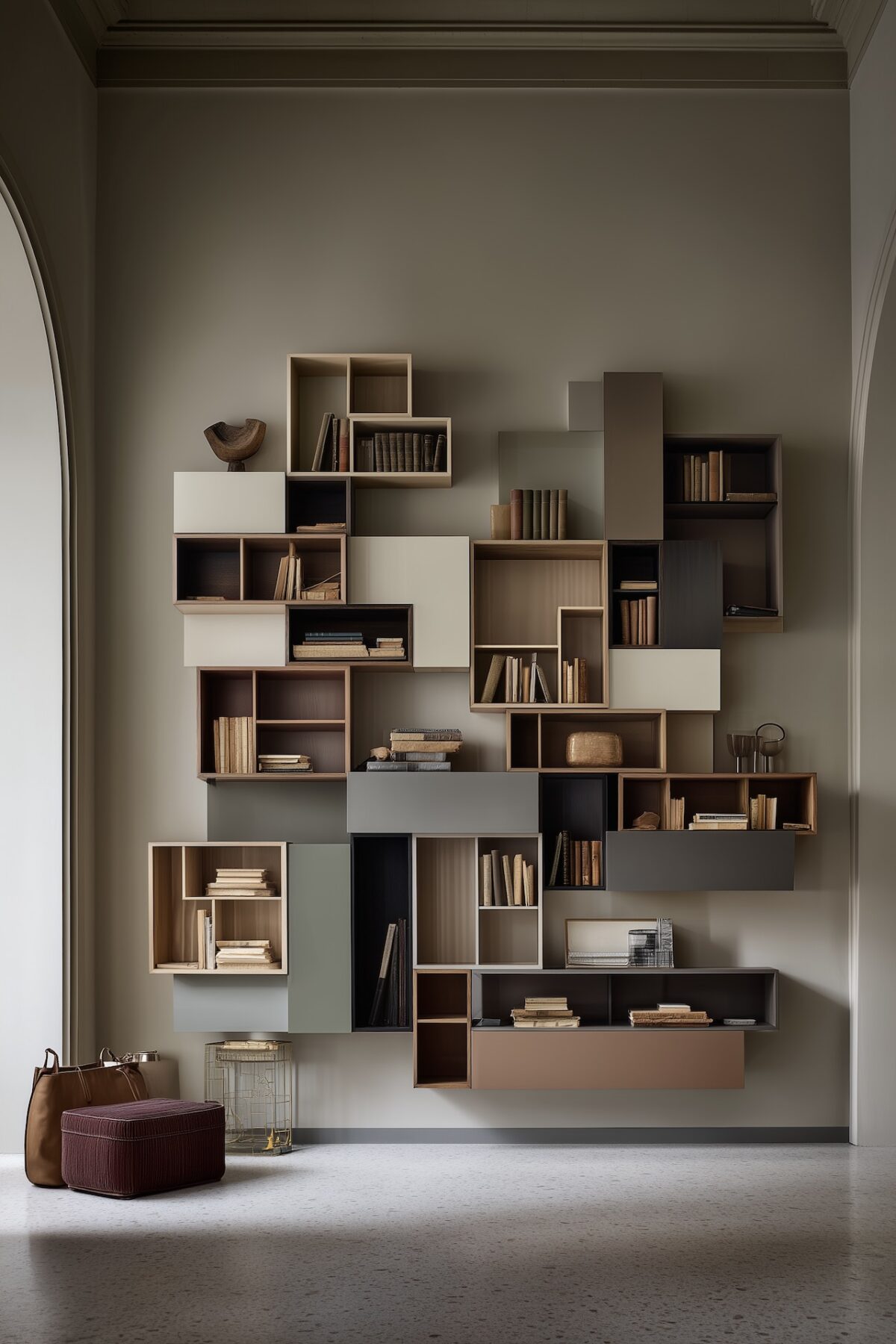 étagère modulable bloc case bois coloré organisation