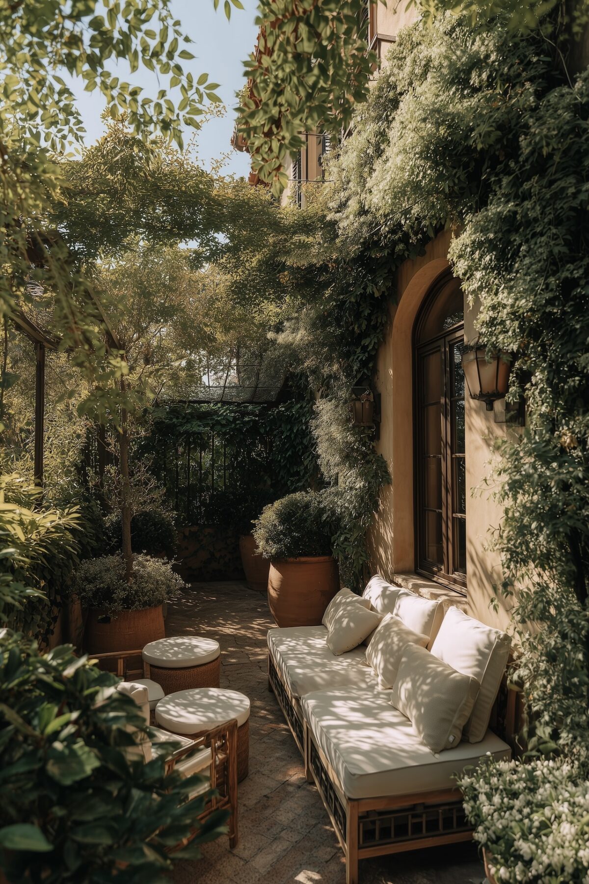 jardin haie végétale treillis cloison plantes