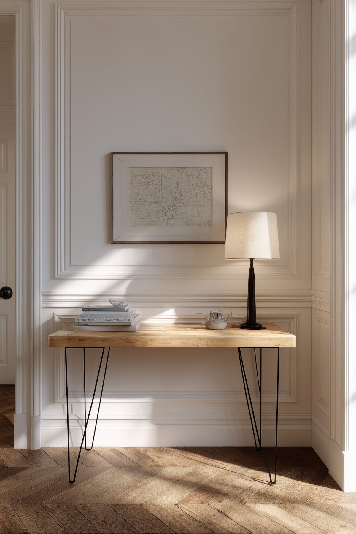 meuble industriel pas cher diy console minimal
