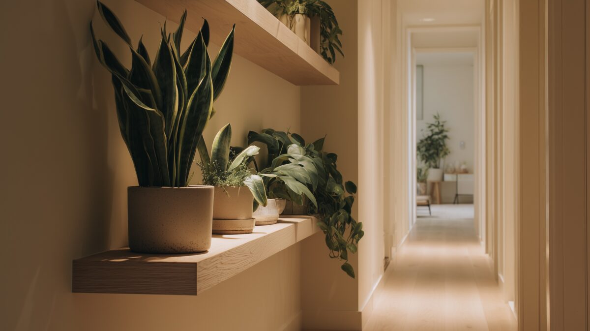 transformer couloir en rangement malin déco plantes