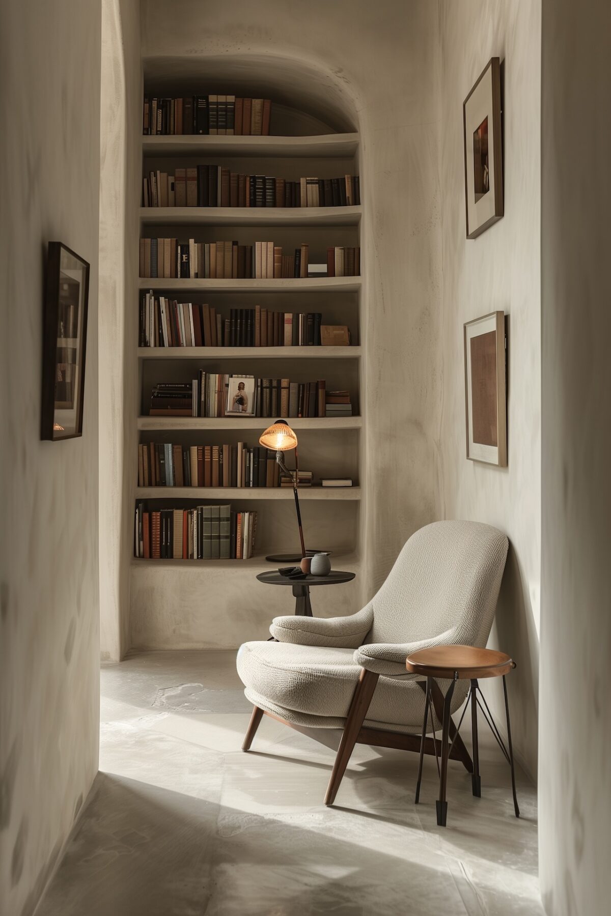 transformer couloir rangement malin niche bibliothèque diy