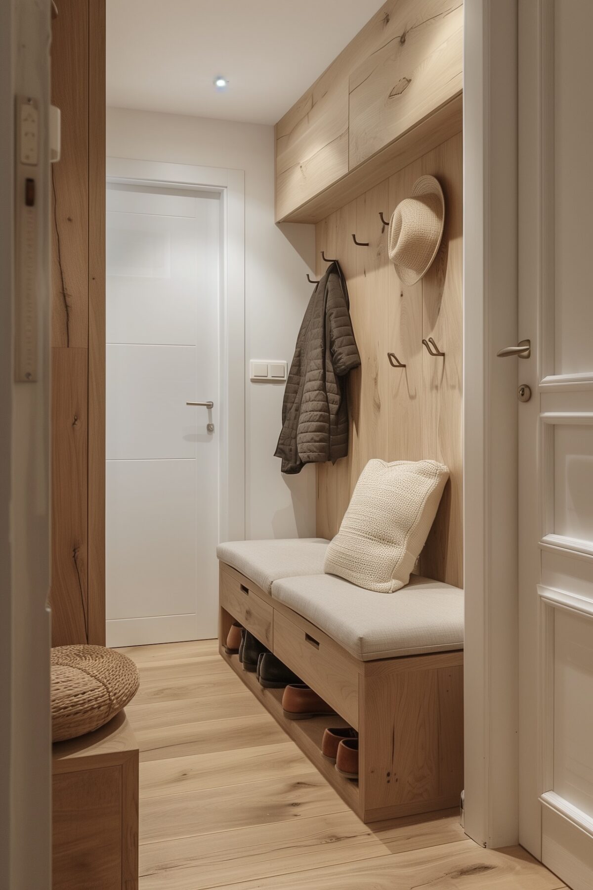 transformer couloir rangement malin portemanteau banc coffre