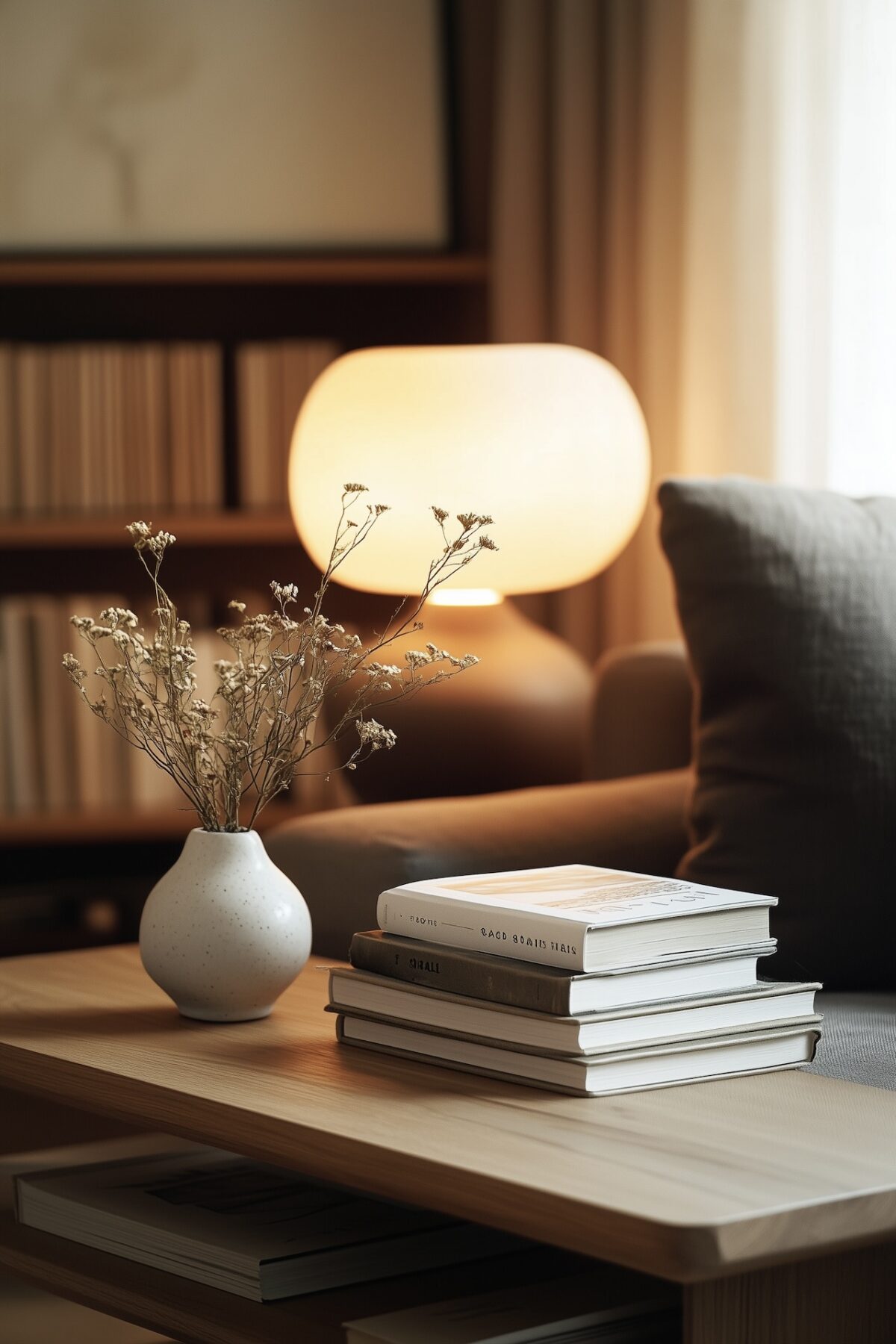 comment décorer dessus table basse livres