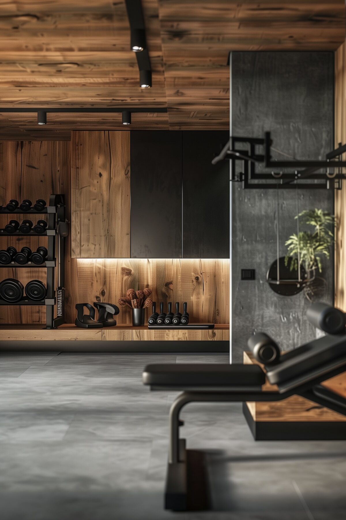 concevoir salle fitness musculation zen maison