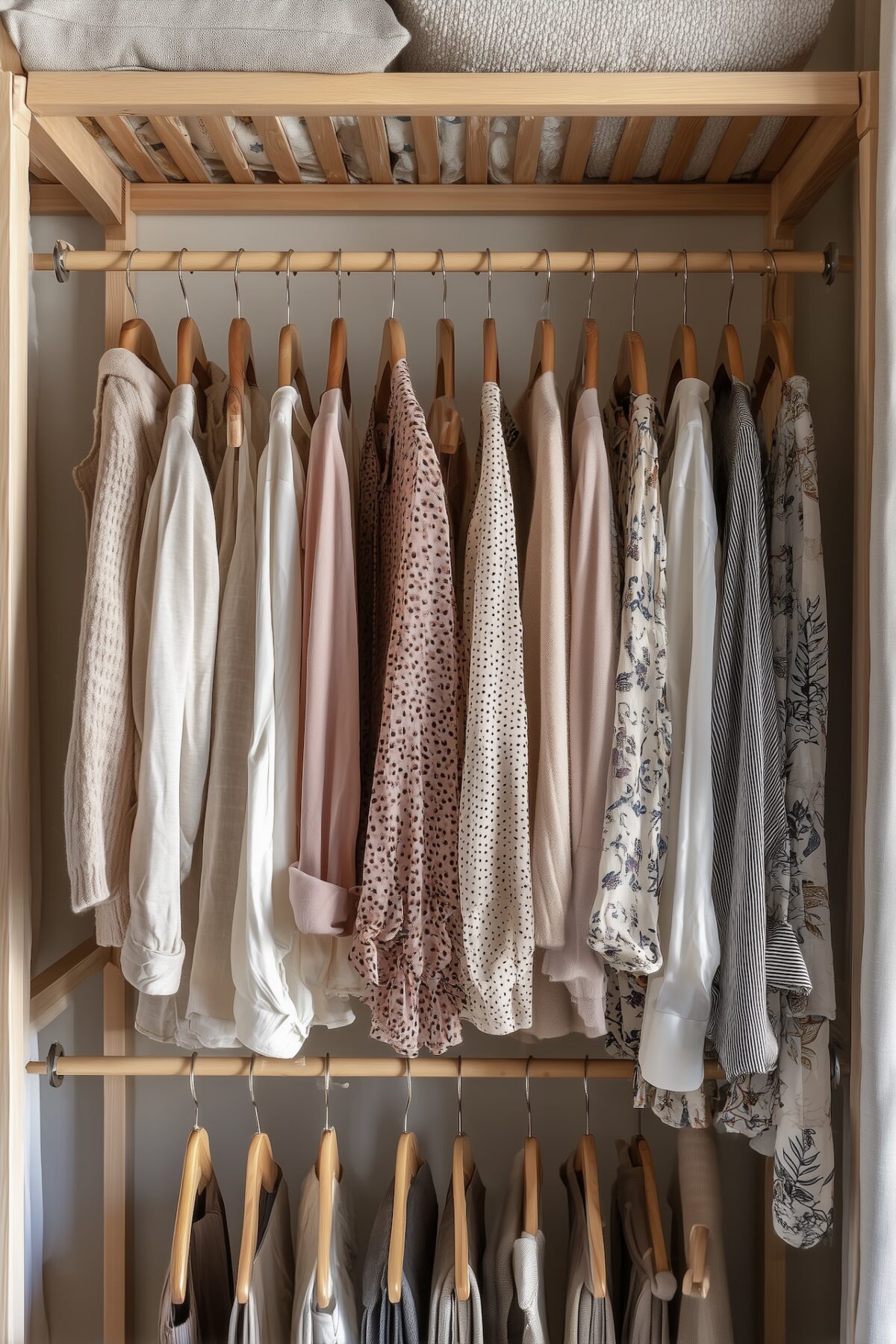 liste indispensable meuble jeune couple dressing ouvert