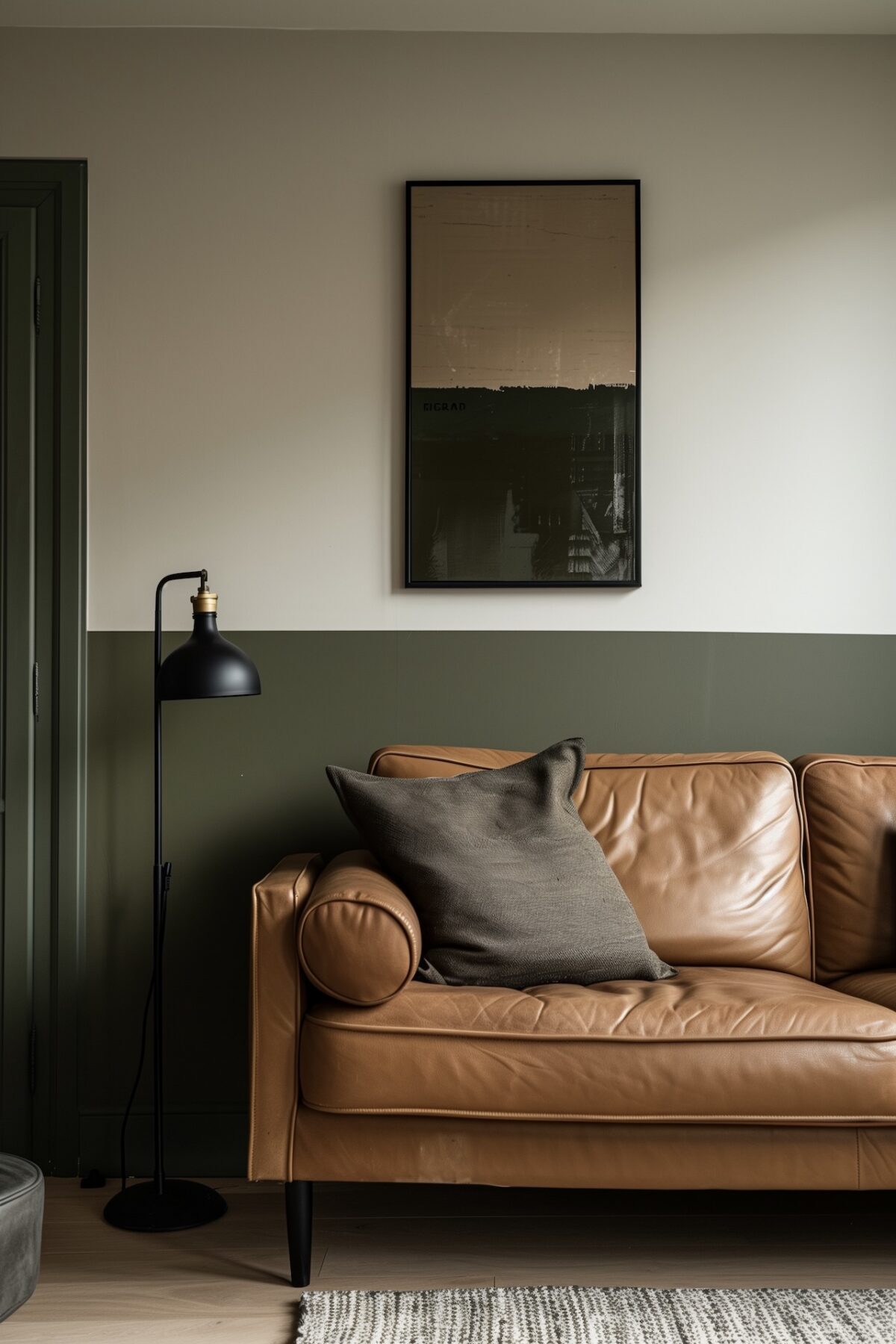 peinture temporaire amovible peel off mur bicolore