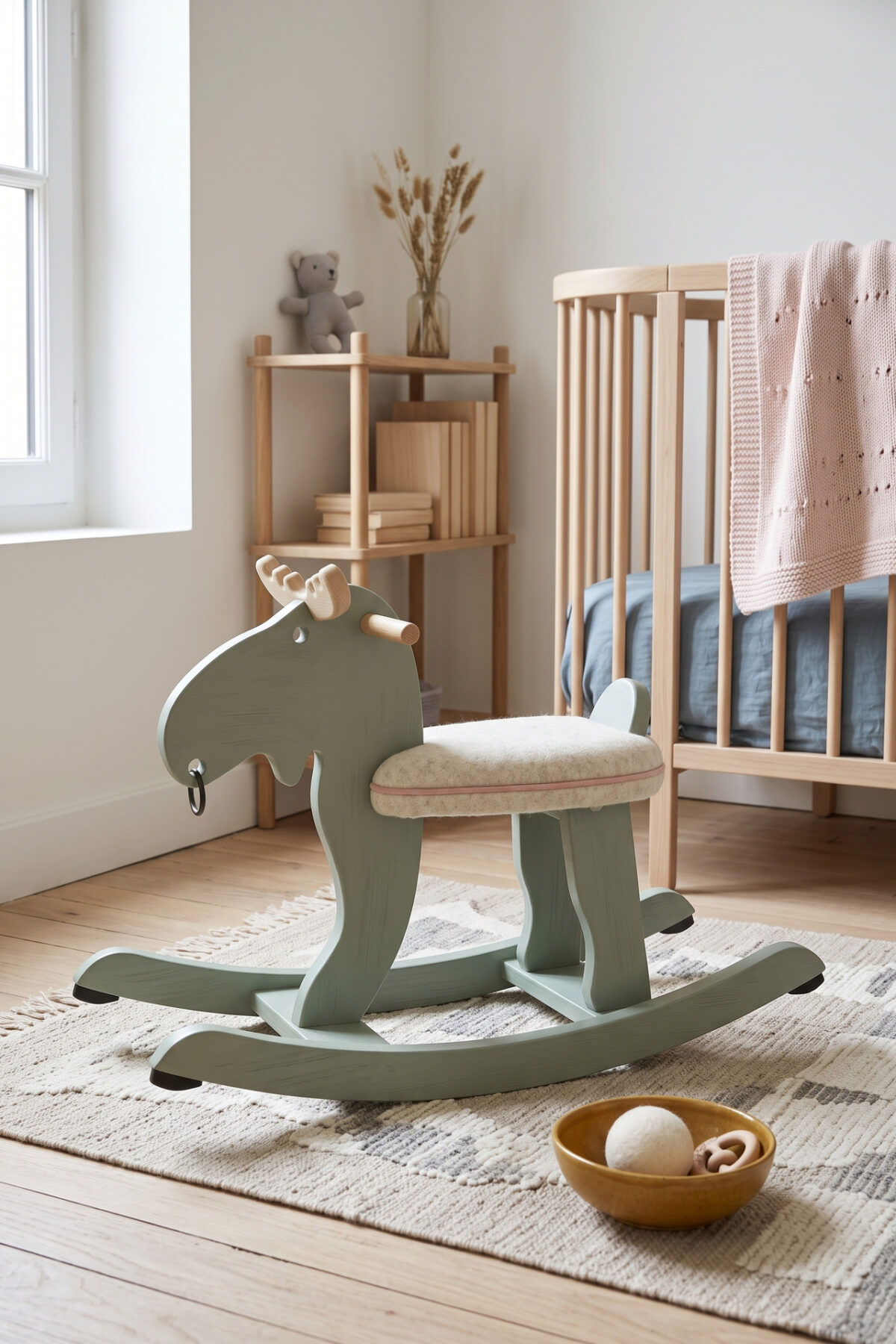 Élan à bascule IKEA customisé avec assise crème