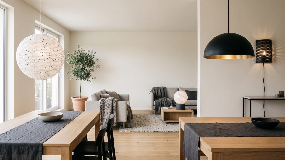 IKEA hack lampe DIY avec des idées de luminaires originaux dans un intérieur contemporain