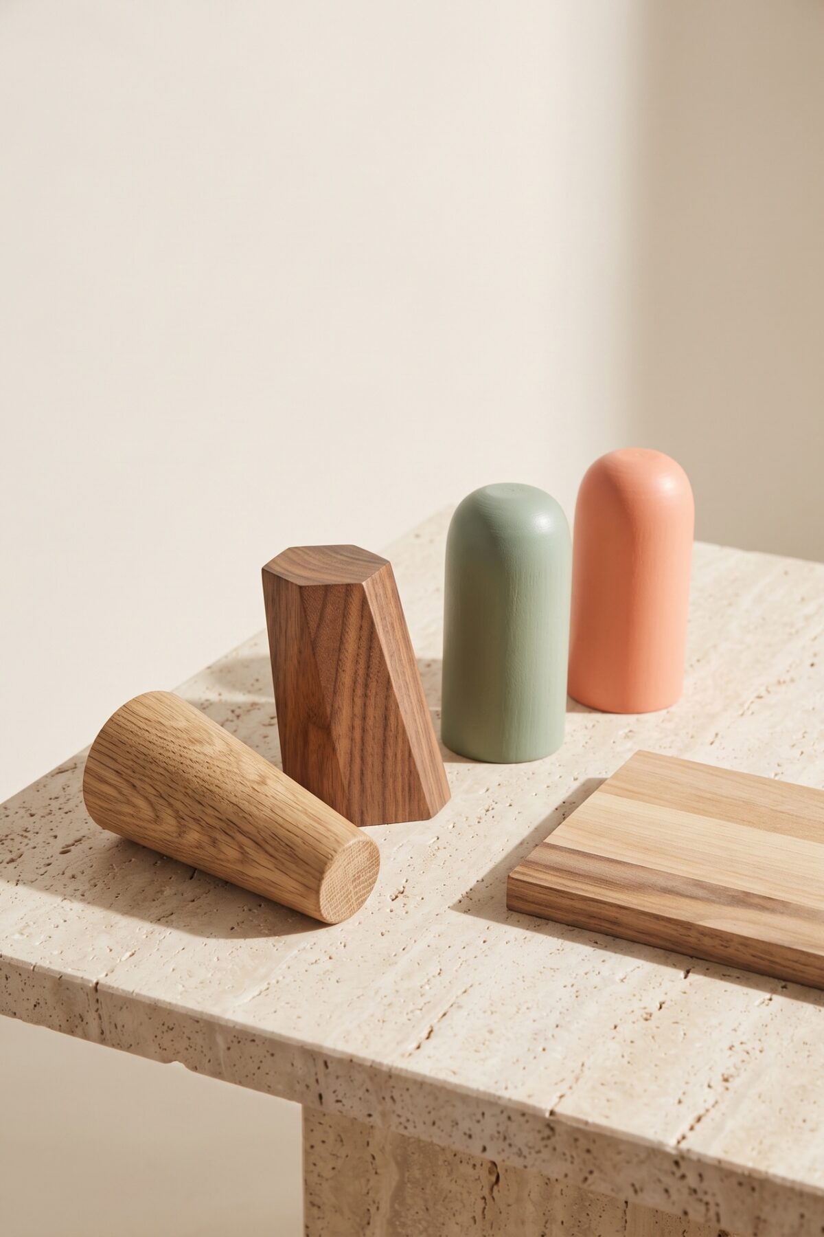 Échantillons de pieds de meuble colorés pour personnaliser un canapé IKEA