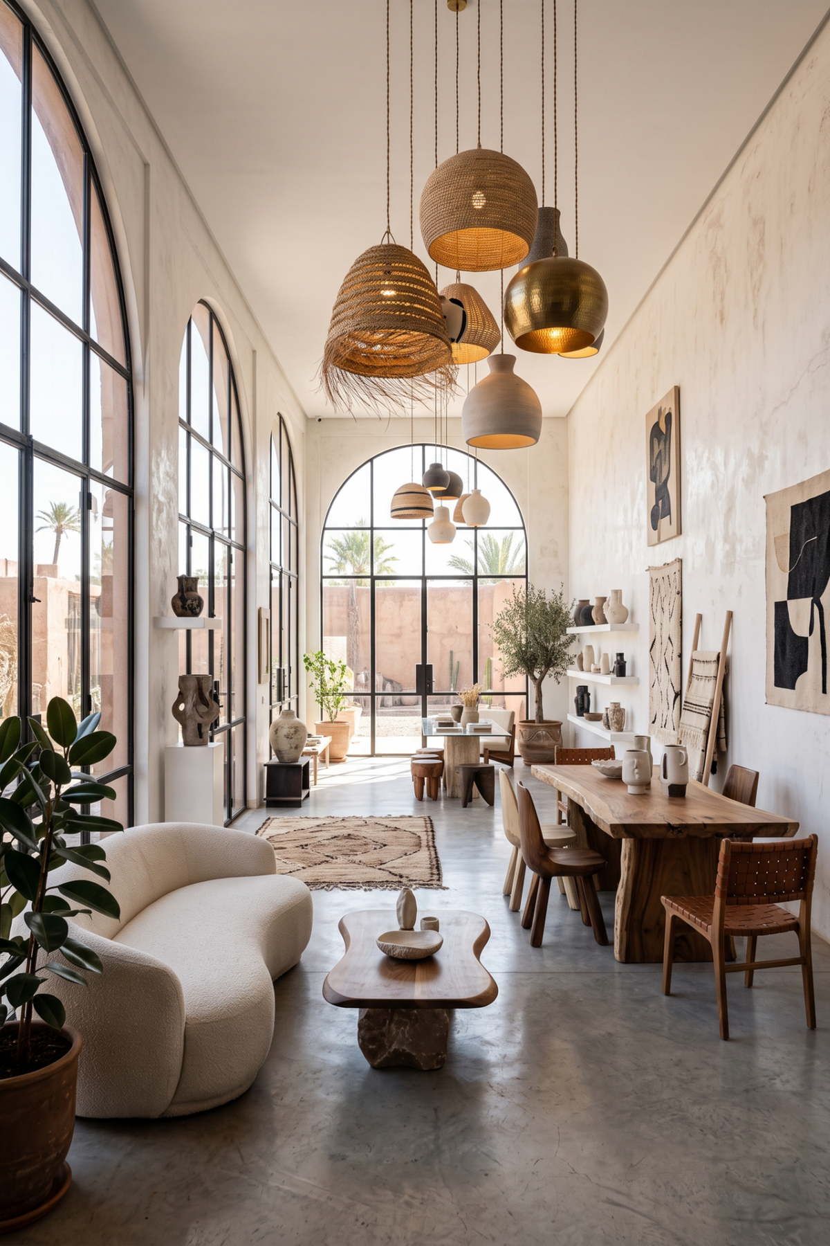 showroom de décoration contemporain dans le quartier de Sidi Ghanem à Marrakech