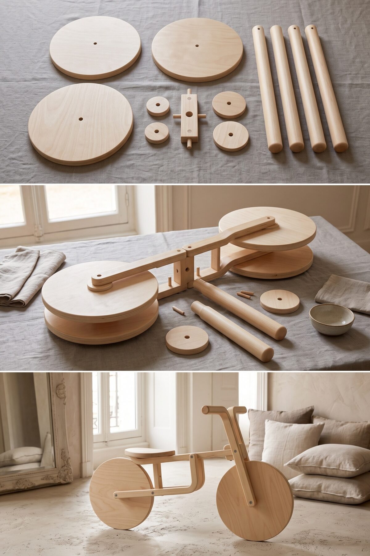 Tutoriel en trois étapes pour transformer un tabouret Frosta IKEA en draisienne